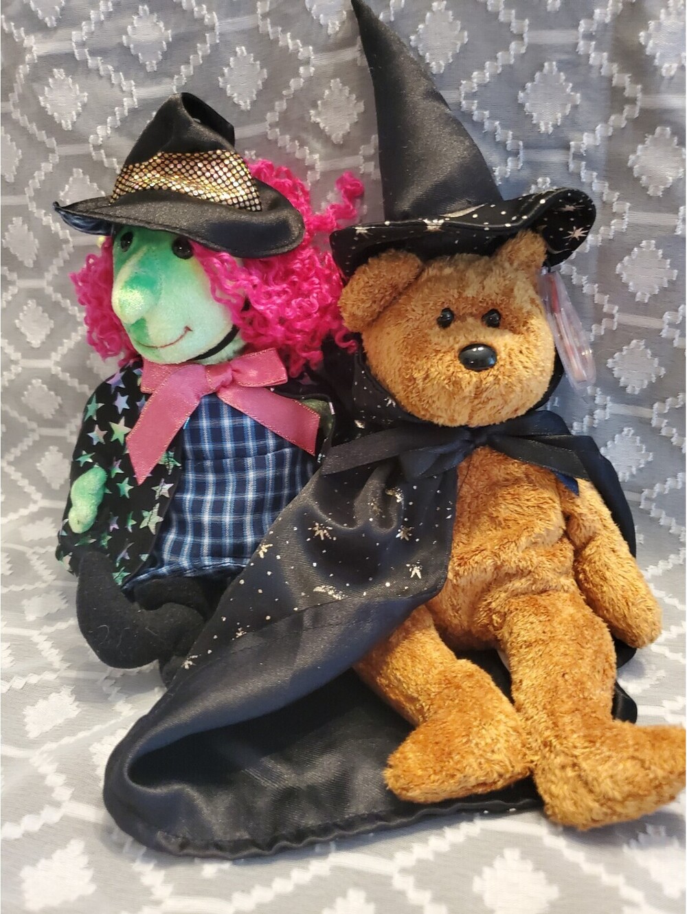 Witch Bear,Green Witch Beanie Babies